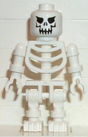 LEGO Minifigure-Skeleton with Evil Skull-(Minifigure: Other)-GEN004-Creative Brick Builders
